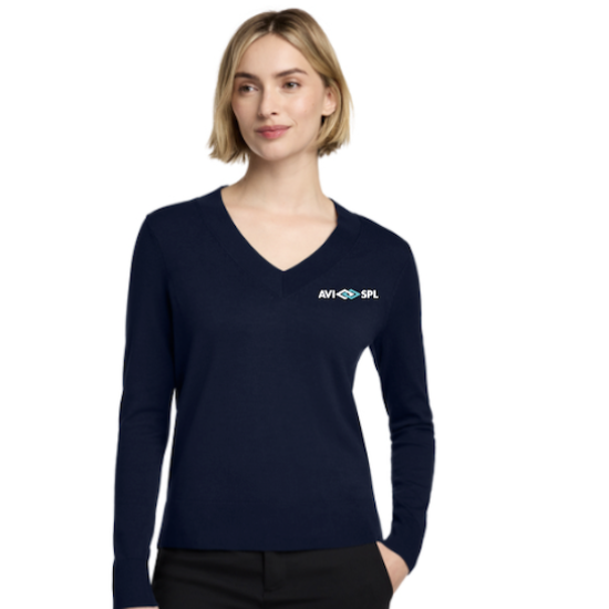 Brooks Brothers® Women’s Cotton Stretch V-Neck Sweater